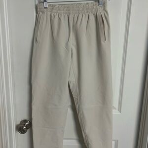 Outdoor Voices Cream Sweatpants Relaxed Fit Elastic Waist